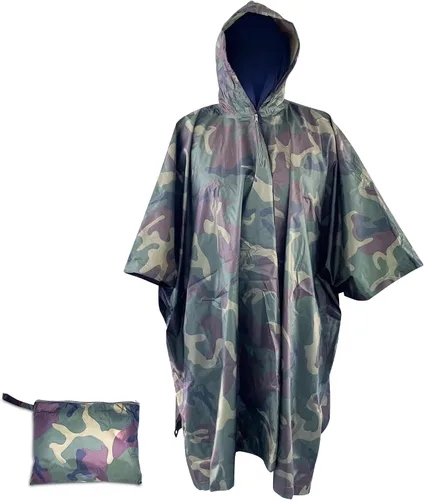 Miniatura 7 de Poncho nuclear militar M15 V.2, poncho táctico del ejército para la protección de CBRN, Camouflaje, Talla única
