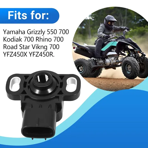 Miniatura 2 de Sensor de posición del acelerador TPS para Yamaha Grizzly 550 700 Kodiak 700 Rhino 700 Road Star Viking 700 YFZ450X YFZ450R Reemplazar