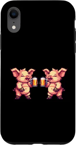 Miniatura 9 de iPhone 12 mini Pig Beer Party Team Comic Gamer Crew Case