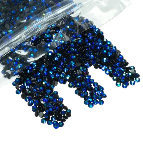 Miniatura 82 de qiipii - 5000 piezas, 4 mm, estrases AB de resina color aguamarina verde para manualidades, piedras de gel planas verde agua AB, gemas al por mayor