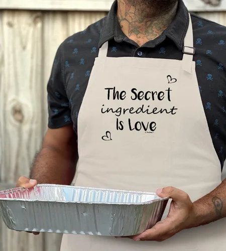 Miniatura 4 de ThisWear Secret Ingredient Is Love - Delantal ajustable con dos bolsillos