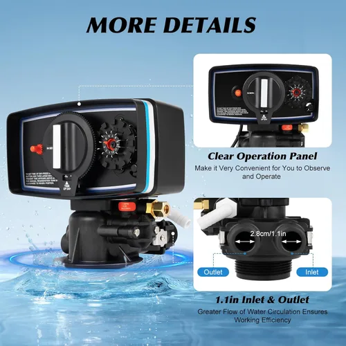 Miniatura 4 de Válvula de suavizante de agua de 110 V 5600, válvula de control de reloj de tiempo 3W Ablandador de agua Válvula de temporizador de 12 días Válvula