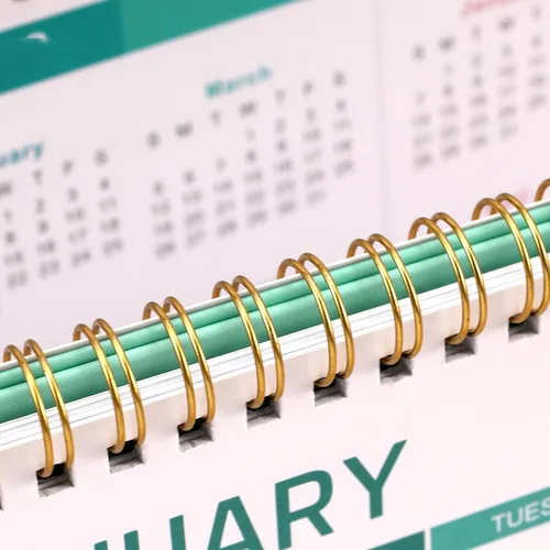 Miniatura 6 de Calendario de escritorio 2026-2027, calendario 2026-2027, julio de 2026 a diciembre de 2027, 9.8 x 8.3 pulgadas, calendario de escritorio con tapa