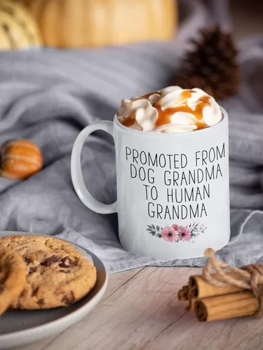 Miniatura 7 de Suchmugs Taza promocionada a la abuela, taza de café New Nana de 11 onzas, sorpresa para revelar el bebé, anuncio de embarazo de abuela por primera
