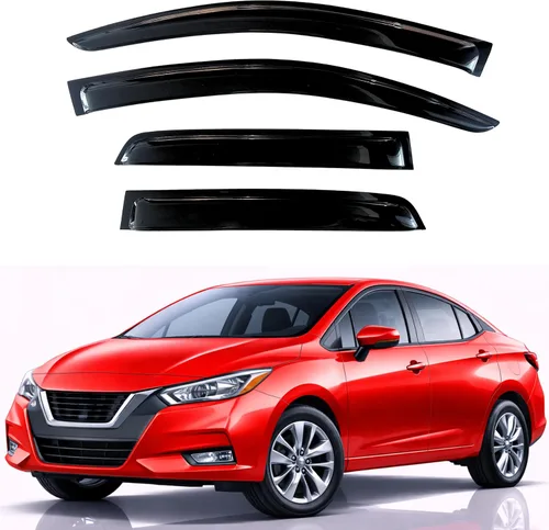 Miniatura 74 de KPY Visor de ventana compatible con Hyundai Tucson 2021-2025, 4 piezas de deflector de ventilación para ventana lateral, estilo Mugen, protector