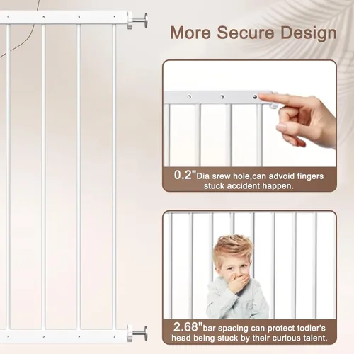 Miniatura 6 de Fairy Baby Protectores de ventana para niños y niños, ajustable de 36.3 a 61.4 pulgadas, protector de ventana de seguridad para niños que evita