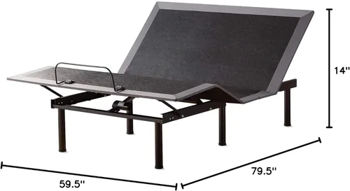 Miniatura 2 de Lucid Base ajustable L150 - Base de cama con inclinación de cabeza y pie - Control remoto inalámbrico - Motor silencioso premium, tamaño Queen