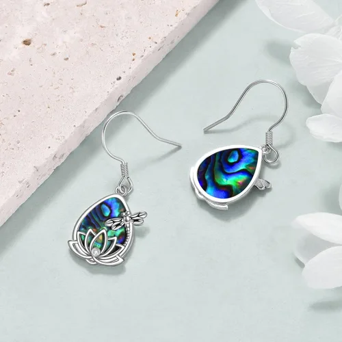 Miniatura 5 de Aretes de conejillo de indiaspingüinogatobúhopavo realsetanutriapatobulldogzorroladybug para mujer, regalos de conejillo de indias, plata de ley