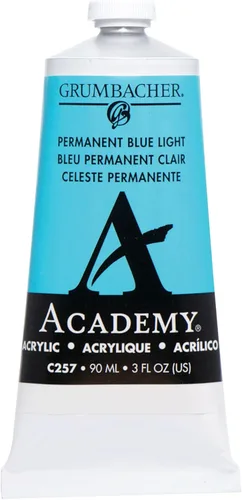 Miniatura 6 de Grumbacher Academy - Pintura acrílica, brillo, tubo de metal de 3.0 fl oz/3 onzas, tono azul cobalto