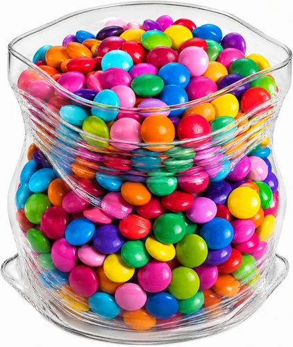 Miniatura 8 de Restaurantware Tazón de Vidrio Transparente de 8 oz Borde Ondulado Tazón de Bolsa Sin Cremallera Plato de Servir Creativo Apto para Lavavajillas