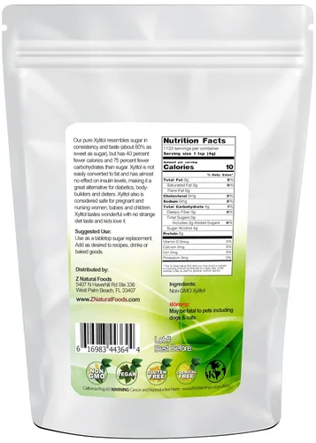 Miniatura 2 de Xilitol – Tamaño a granel de 10 libras – Sustituto de azúcar alternativo bajo en calorías – Apto para dieta cetogénica – Ideal para café, té