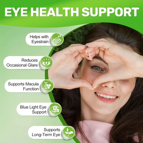 Miniatura 3 de Suplementos de luteína y zeaxantina, suplemento de vitaminas y minerales para los ojos, multivitamínico para la visión y salud ocular con omega-3