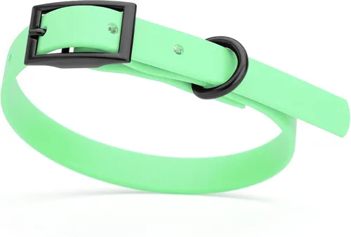 Miniatura 98 de Dogline Biothane - Collar impermeable para perro con hebilla de liberación rápida, resistente cincha de nailon recubierta con resistente y a prueba