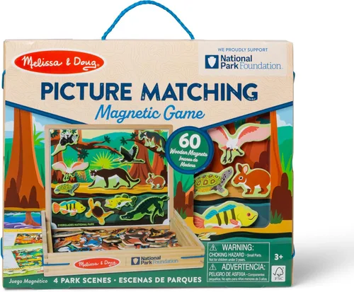 Miniatura 3 de Melissa & Doug National Parks - Juego magnético a juego de imágenes de madera para niños y niñas a partir de 3 años, materiales certificados FSC