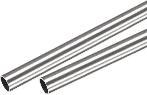 uxcell Tubo redondo de acero inoxidable 304 0.472 in OD 0.020 in espesor de pared 11.811 in longitud 2 piezas