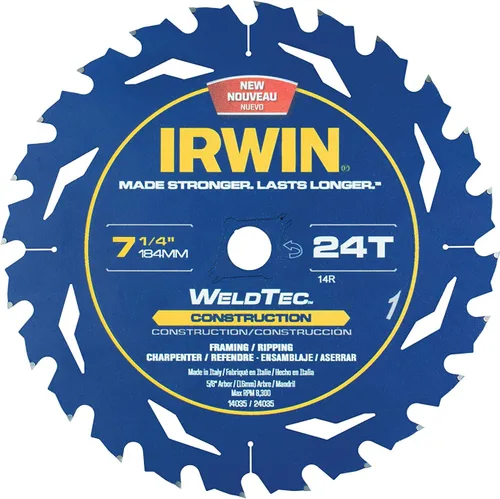 Miniatura 2 de IRWIN Tools MARATHON - Hoja de sierra circular inalámbrica de carburo, 6 1/2 pulgadas, 18T (14020)