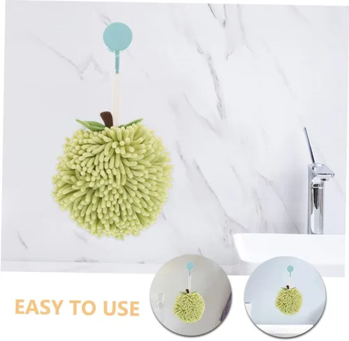 Miniatura 9 de 2pcs Chenille Hand Towels Fuzzy Super Absorbent and Quick Drying for Bathroom and Kitchen Cute Hanging Design for Easy Storage and Versatile Use