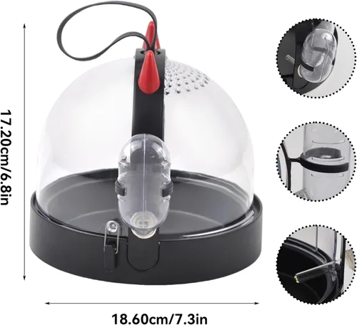 Miniatura 2 de Jaula de Hámster Portátil Bolsa de Viaje, Transportín de Viaje para Hámster de Alta Permeabilidad con Botella de Agua Transportín de Viaje