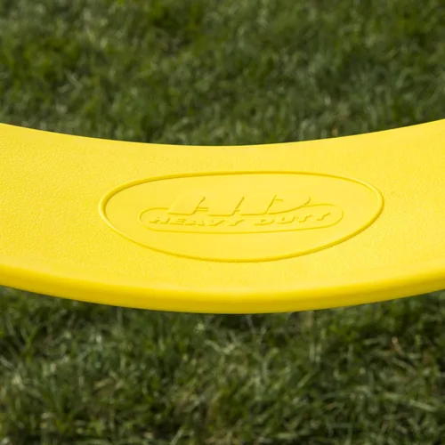 Miniatura 3 de Swing-N-Slide WS 4772 - Juego de asiento de columpio de alta resistencia para exteriores con cadenas revestidas y eslabones rápidos, color amarillo