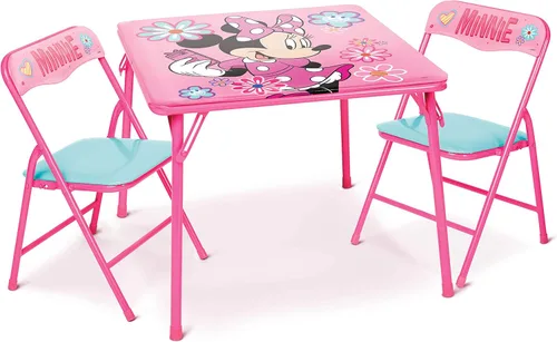 Miniatura 2 de Minnie Mouse Juego de Mesa y Sillas para Niños y Niños Pequeños de 36 Meses Hasta 7 Años, Incluye: 1 Mesa