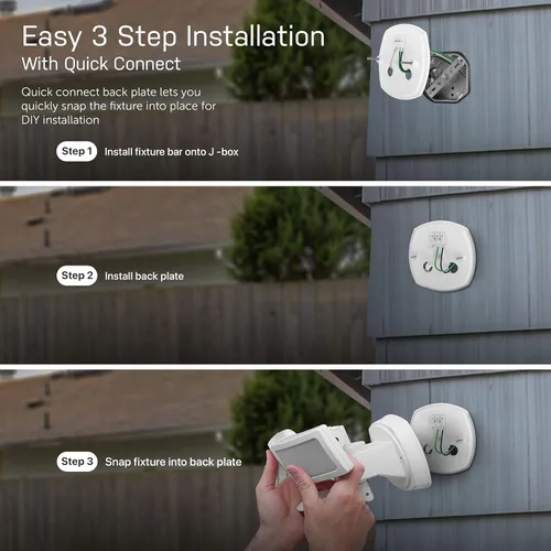 Miniatura 8 de Feit Electric SEC3000/CAM/WIFI Cámara de seguridad LED inteligente para exteriores con sensor de movimiento, audio bidireccional, reflector de 39