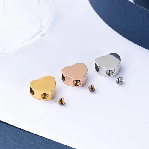 Miniatura 104 de constantlife Joyería de cremación para cenizas – Colgante de corazón conmemorativo collar de urna conmemorativa soporte para cenizas de acero