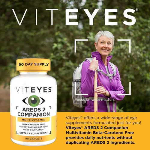 Miniatura 2 de Viteyes Classic AREDS 2 Companion Suplemento multivitamínico libre de betacaroteno, fórmula multivitamínica integral para AREDS 2 usuarios, 90