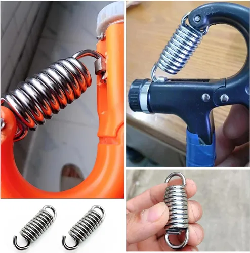 Miniatura 5 de Paquete de 5 resortes de tensión resistentes de acero inoxidable para entrenamiento de fuerza de agarre de mano, exprimidor de agarre de mano