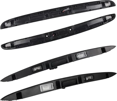 Miniatura 7 de DOCAS Manija de la escotilla trasera del maletero con lámpara, tapa de guarnición de la puerta trasera en negro Compatible con la manija