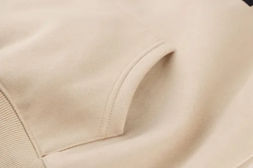 Miniatura 3 de Lauweion - Sudadera básica lisa de ajuste holgado con forro polar, capucha, mangas largas, hombro caído y bolsillo tipo canguro para mujer