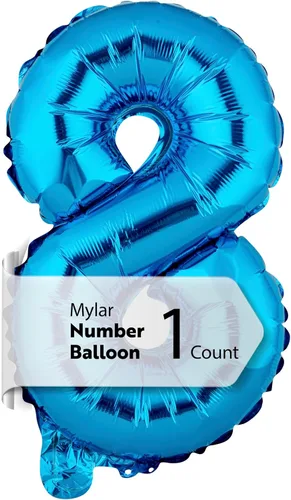 Miniatura 23 de Restaurantware-Balloonify Globo de Número de 16 Pulgadas, 1 Globo Digital para Fiesta - Número 5, Auto-Sellado, Acabado de Mylar de Folio Dorado, Oro