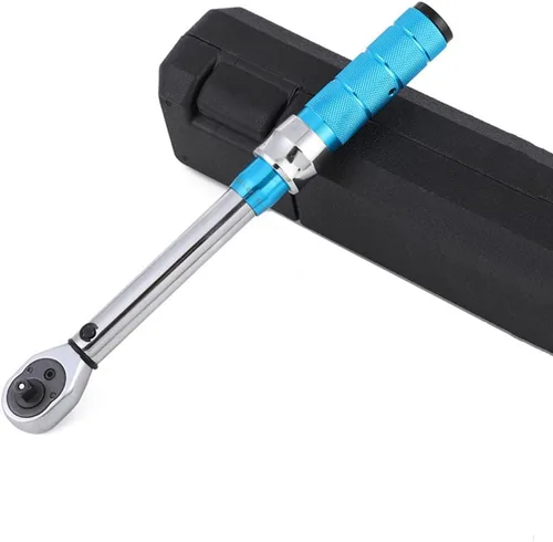 Miniatura 7 de ThreeH Llave dinamométrica de clic de 3/8 pulgadas 5-60 Nm/3.6-44ft-lb Llave dinamométrica ajustable de doble dirección con estuche