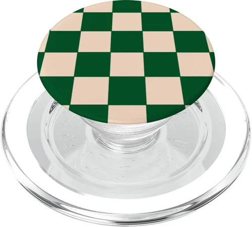 Miniatura 7 de PopSockets PopGrip intercambiables de tablero de ajedrez verde crema blanco