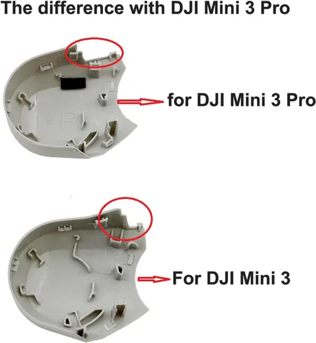 Miniatura 5 de Mini 3 Cuerpo Shell Cubierta izquierda derecha cubierta para DJI Mini 3 Drone Side Shell Reparación Piezas de repuesto (carcasa derecha)