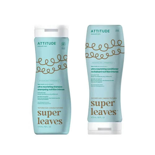 Paquete de champú y acondicionador ATTITUDE para el cabello, verificado por EWG, ingredientes a base de plantas y minerales, productos veganos y