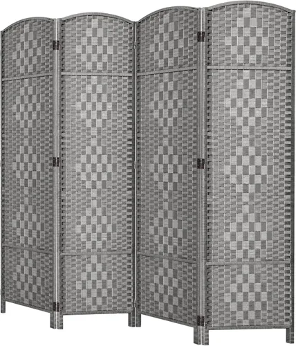 Miniatura 36 de HALLYBEE Separador de habitaciones, separadores de habitaciones y pantallas de privacidad plegables, pantalla de privacidad de 16 pulgadas, 3