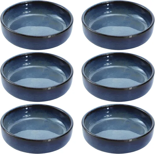 Miniatura 7 de Colias Wing - Juego de 6 tazones de porcelana de diseño elegante y estilo simple de un solo color, tazones para condimentos, tazones para salsa