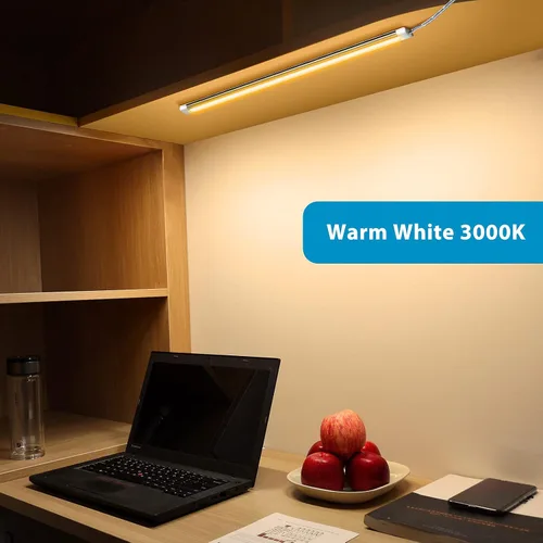 Miniatura 8 de Litever Kit de iluminación LED para debajo del gabinete, súper brillante, 6 barras de luz delgadas de 12 pulgadas, 31 W, 2000 lúmenes, regulable