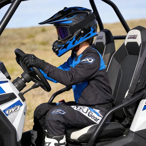 Miniatura 4 de Casco de Bicicleta de Tierra para Jóvenes Niños para Niños y Niñas, F001 Casco de Motocicleta de Cara Completa para Todoterreno ATV Conducción