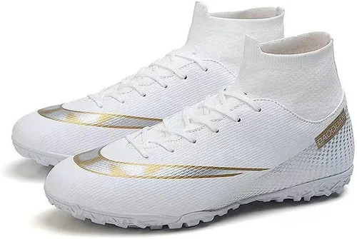 Miniatura 5 de MEILIN Zapatos de fútbol para niños grandes y niñas, ligeros, duraderos, antideslizantes, para uso al aire libre