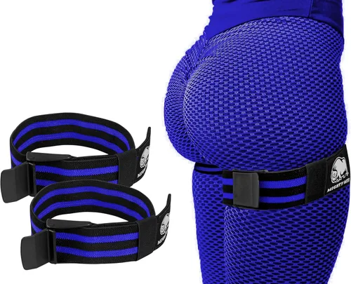 Miniatura 8 de BFR Bandas de oclusión para mujer, restricción del flujo sanguíneo, bandas de entrenamiento para piernas, glúteos y cadera, tela de resistencia