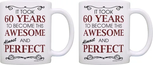 Miniatura 9 de Birthday Gifts For All 80th Took 80 Years Awesome Funny Party Gift - Taza de café de cerámica de 11 oz, taza de té, color blanco 11oz - 80th