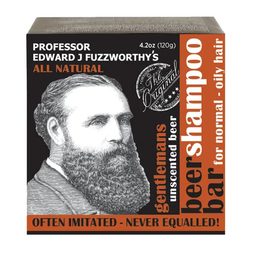 Miniatura 8 de Professor Fuzzworthy's Gentlemans BEER - Barra de champú para barba y cabello normal, seco y graso PERFUMADO con aceites completamente naturales