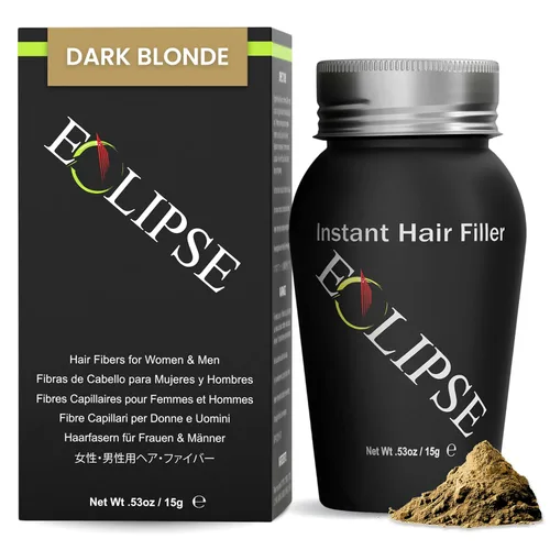 Miniatura 19 de ECLIPSE - Fibras de cabello negras para adelgazar el cabello para mujeres y hombres para ocultar la pérdida de cabello en 15 segundos, 100% fibras