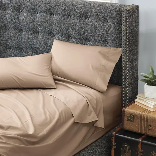 Miniatura 2 de Cuddledown Dreamstead - Juego de sábanas 100 % algodón, 300 hilos, tejido satinado de lujo, algodón peinado puro, suave, resistente a las arrugas