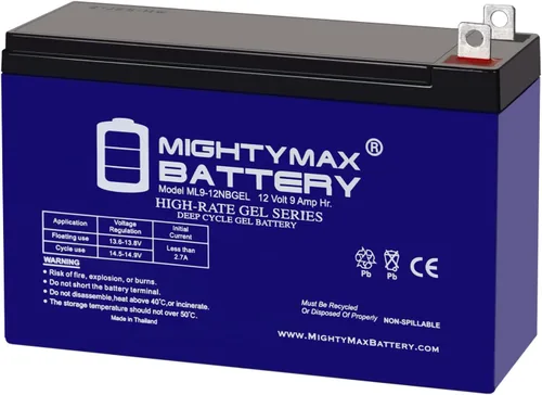 Miniatura 13 de Batería Mighty Max ML12-12 Gel - 12 V 12 Ah, tipo Gel, terminal F2, batería recargable SLA AGM