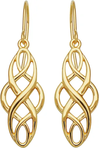 Miniatura 3 de Amazon Essentials Aretes colgantes de plata de ley con nudo celta oxidado (anteriormente colección Amazon)