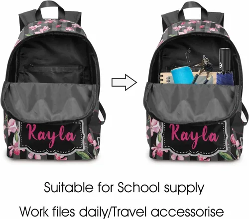 Miniatura 91 de Texto personalizado Elefante desgaste gafas mochila mochila mochila casual Daypack bolsa para mamá niñas, color86-4, Mochilas Daypack