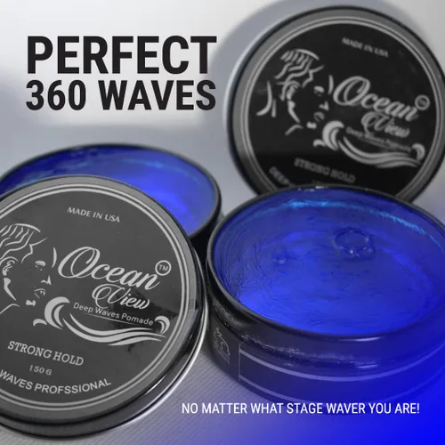 Miniatura 5 de OCEAN VIEW DEEP WAVES POMADE Cepillo ondulado 360 + grasa de ondas 360