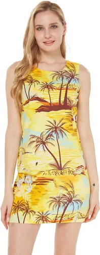Miniatura 2 de Matchable Family Hawaiian Luau - Ropa para hombres, mujeres y niñas, color amarillo atardecer